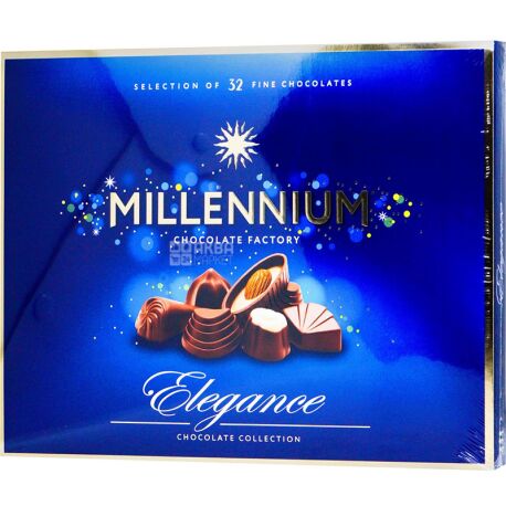 Millennium Elegance, 270 г, Цукерки шоколадні, асорті