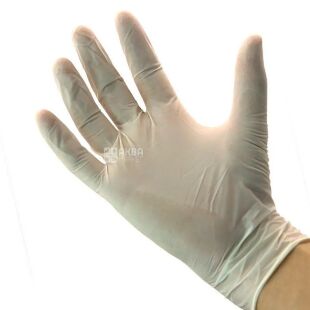 Mercator Santex, 100 шт., Розмір XL, Меркатор, Рукавички латексні, пудровані, нестерильні, білі