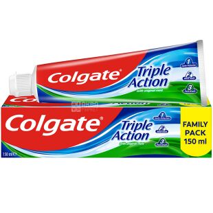 Colgate Triple Action, 50 мл, Комплексна зубна паста, Потрійна дія