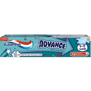 Aquafresh Advance, 75 мл, Зубная паста с мятным вкусом, детская, 9-13 лет