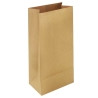 Промтус, 10 шт., Пакет бумажный, Без ручек, крафт, 120x80x250 мм