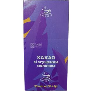 Смакуйте, 25 шт. х 35 г, Какао со сгущенкой в стиках