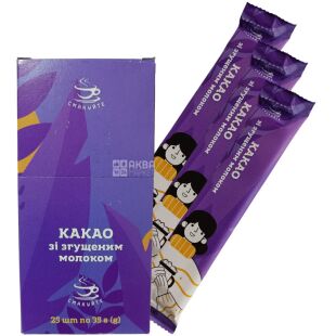 Смакуйте, 25 шт. х 35 г, Какао со сгущенкой в стиках