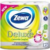 Zewa Deluxe, 4 рул., Туалетний папір Делюкс, Ромашка, 3-х шаровий