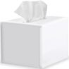 Mirus Cube, 75 шт., Серветки косметичні Мірус, 2-шарові, 20х17 см, біла коробка