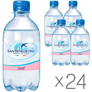 San Benedetto, 0,33 л, Упаковка 24 шт., Сан Бенедетто, Вода минеральная негазированная, ПЭТ