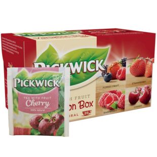 Pickwick Variation Box, 20 шт. х 1,5 г, Чай черный с кусочками ягод и фруктов, 4 вкуса