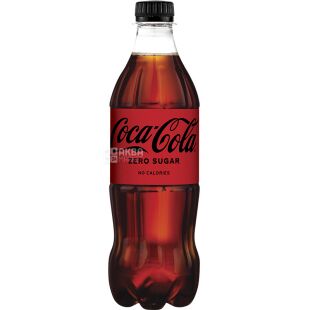 Coca-Cola Zero, 0,5 л, Напій газований Кока-Кола, без цукру, ПЕТ