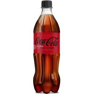 Coca-Cola Zero, 0,75 л, Напій газований Кока-кола, без цукру, ПЕТ