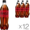 Coca-Cola Zero, Упаковка 12 шт. х 0,75 л, Напій газований Кока-кола, без цукру, ПЕТ