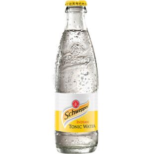 Schweppes Indian Tonic, 0,25 л, Напиток газированный Индиан Тоник с экстрактом трав Швепс, стекло