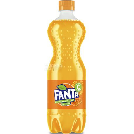 Fanta, 0.75л, Фанта, Напій сильногазований, з апельсиновим соком, ПЕТ