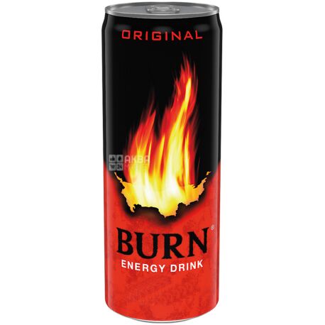 Burn Original, 0,25 л, Напій енергетичний Берн Ориджинал