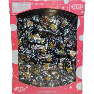 Lukas, 2,5 кг, Цукерки Тузя з м'яким грильяжним корпусом, в глазурі, Лукас