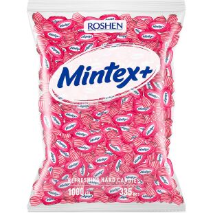 Roshen Mintex+ Berry, 1 кг, Карамель со вкусом лесных ягод и ментола Минтекс+, Рошен