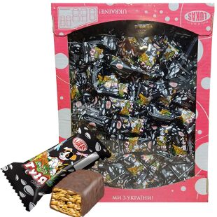 Lukas, 2,5 кг, Цукерки Тузя з м'яким грильяжним корпусом, в глазурі, Лукас