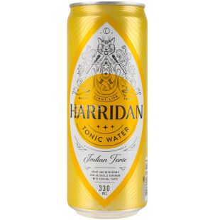 Harridan Tonic Water, 0,33 л, Напій газований Індіан Тонік Харридан, ж/б