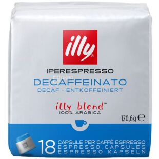 illy, IperEspresso Deca, 18 шт., Кофе Илли средней обжарки, без кофеина, в капсулах