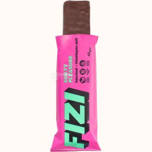 Fizi Hazelnut himalayan salt, 45 г, Шоколадный батончик Физи Лесной орех и гималайская соль, без глютена
