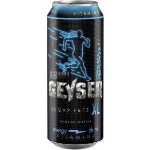 Geyser Sugar-free, 500 мл, Енергетичний напій Гейзер, без цукру, ж/б