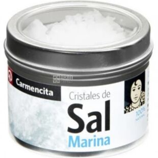 Carmencita, 80 г, Морская соль, крупная, ж/б