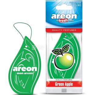 Areon Green Apple, Освіжувач повітря для автомобіля, підвіска, зелене яблуко