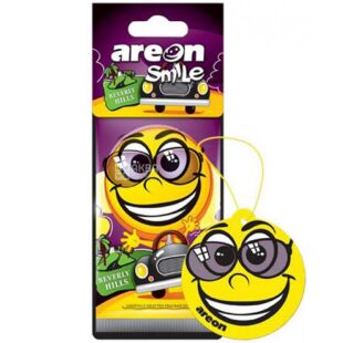 Areon Smile Dry Beverly Hills, Освіжувач повітря для автомобіля, підвіска, Беверлі Хіллз