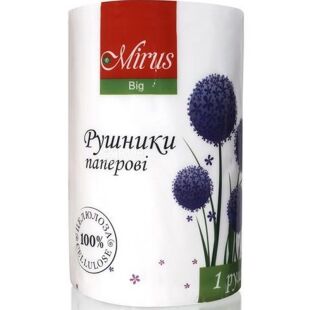 Mirus Big, 1 рул., Паперовий рушник Мірус, 2-шаровий, білий, 36 м, 180 аркушів, 220х200 мм