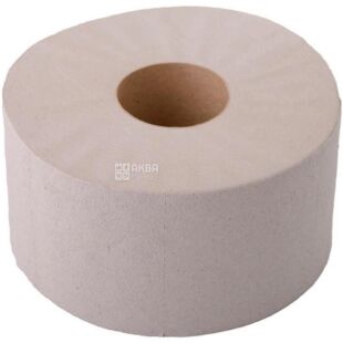 Mirus Jumbo, 1 рул., Туалетний папір макулатурний Мірус, одношаровий, 150 м, 1250 відривів, 95х200 мм, на втулці