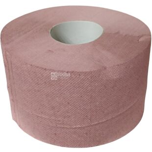 Mirus Jumbo, 1 рул., Туалетний папір макулатурний Мірус , одношаровий, 100м, 765 відривів, 95х160 мм, на втулці