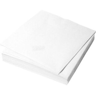 Mirus Eco Point, 40 шт., Салфетки бумажные Мирус, двухслойные, белые, 24х24 см