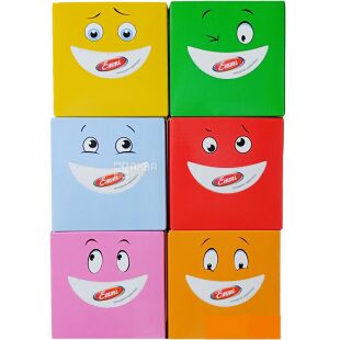 Mirus Emmi, 100 шт., Серветки косметичні Мірус Еммі, 2-шарові, 20х10 см, в асортименті