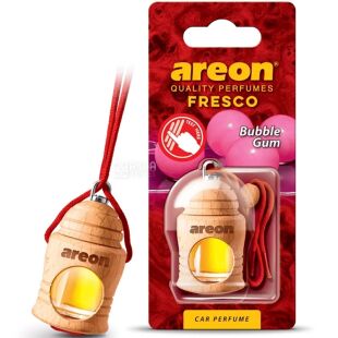 Areon Fresco Bubble Gum, 4 мл, Ароматизатор повітря Ареон для автомобіля, підвіска, Бабл Гам
