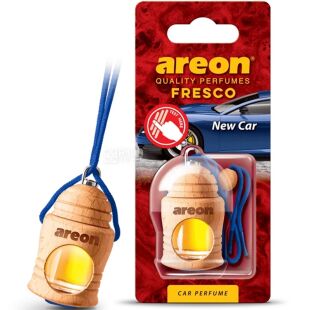 Areon Fresco New Car, 4 мл, Ароматизатор воздуха Ареон для автомобиля, подвеска, Новая машина