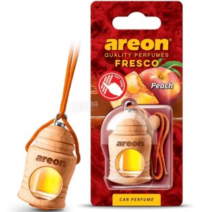 Areon Fresco Peach, 4 мл, Ароматизатор повітря Ареон для автомобіля, підвіска, Персик