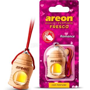 Areon Fresco Romance, 4 мл, Ароматизатор воздуха Ареон для автомобиля, подвеска, Романтика