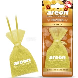 Areon Pearls Vanilla, 31 г, Ароматизатор воздуха для автомобиля Ареон, подвесной, гранулы, Ваниль