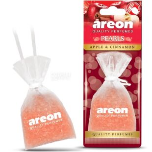 Areon Pearls Apple Cinnamon, 31 г, Ароматизатор повітря для автомобіля Ареон, підвісний, гранули, Яблуко-кориця