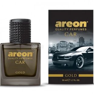 Areon Car Perfume Glass Gold, 50 мл, Парфюм для автомобиля, Ареон Голд, спрей