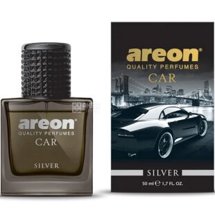 Areon Car Perfume Silver, 50 мл, Парфюм для автомобиля, Ареон Сильвер, спрей