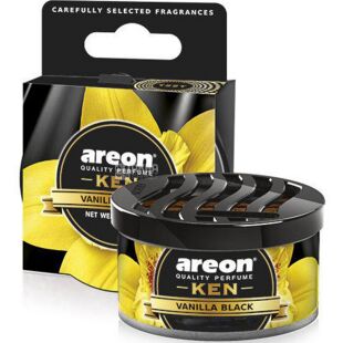Areon Ken, Vanilla Black, 30 г, Ароматизатор повітря, Чорна Ваніль