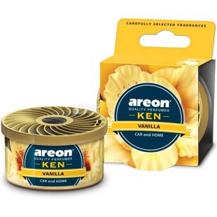 Areon KEN Vanilla, 30 г, Ароматизатор для автомобиля Ареон, Ваниль