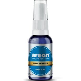 Areon Perfume Blue Blaster New Car, 30 мл, Ароматизатор для автомобиля Ареон, Новый автомобиль, спрей