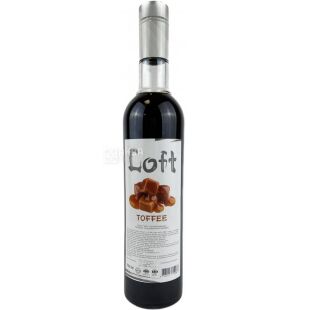 Loft Toffee, 700 мл, Сироп Лофт, Ірис, скло