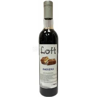Loft Snickers, 700 мл, Сироп Лофт, Снікерс, скло