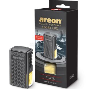 Areon Car Black Silver, 8 мл, Ароматизатор для автомобиля Ареон, Черное Серебро