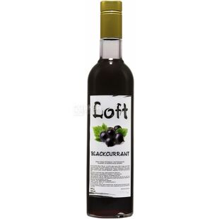 Loft Blackcurrant, 700 мл, Сироп Лофт, Чорна смородина, скло
