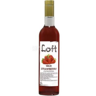 Loft Wild Strawberry, 700 мл, Сироп Лофт, Суниця, скло