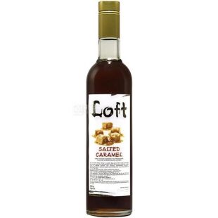 Loft Salted caramel, 700 мл, Сироп Лофт, Солона карамель, скло