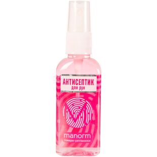 Manorm Coral, 50 мл, Антисептик для рук, 60%, спрей